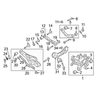 Kia OE - Rear Lower Inner Suspension Control Arm Washer