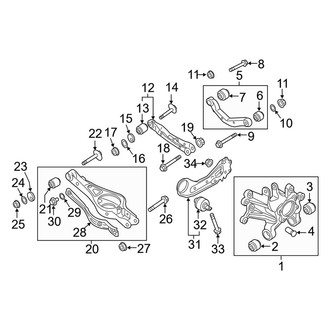 Kia OE - Rear Suspension - Suspension Components (Hybrid EX / Hybrid Premium / Plug-In Hybrid EX)