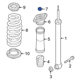 Kia OE - Upper Suspension Shock Absorber Nut