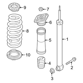 Kia OE - Rear Suspension - Shocks & Components (EX / LX / LX 1.6T / SX / SX Limited)