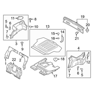 Kia OE - Rear Body & Floor - Interior Trim (Trunk Compartment, W/O Plug-In Hybrid), (Hybrid EX / Hybrid Premium)