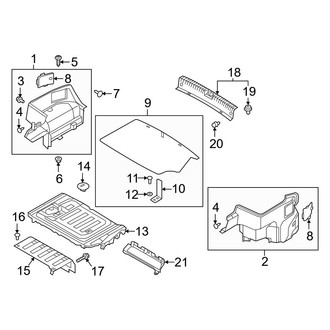 Kia OE - Rear Body & Floor - Interior Trim (Trunk Compartment, With Plug-In Hybrid), (Plug-In Hybrid EX)
