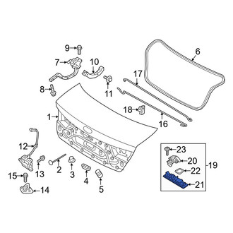 Kia OE - Rear Deck Lid Handle