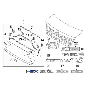 Kia OE - Rear Deck Lid Emblem