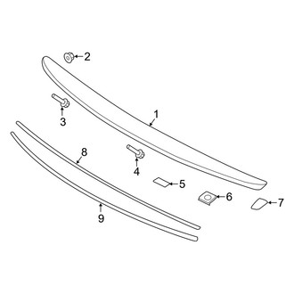 Kia OE - Trunk Lid - Spoiler (EX / LX / LX 1.6T / SX / SX Limited)