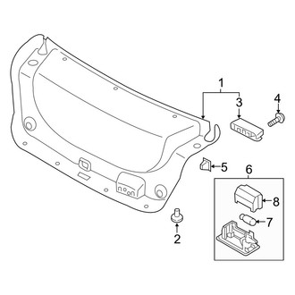Kia OE - Trunk Lid - Interior Trim (EX / LX / LX 1.6T / SX / SX Limited)