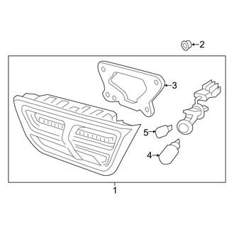 Kia OE - Rear Lamps - Backup Lamps (W/O LED)