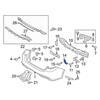 Kia OE - Rear Lower Bumper Cover Bracket