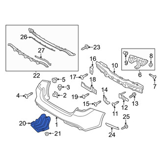 Kia OE - Rear Bumper Splash Shield