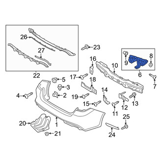 Kia OE - Rear Left Bumper Cover Bracket