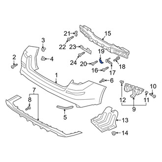 Kia OE - Rear Lower Bumper Cover Bracket