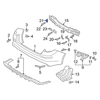 Kia OE - Rear Upper Bumper Cover Bracket