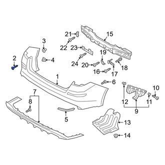Kia OE - License Plate Bracket Screw