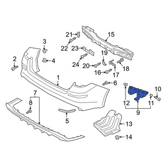 Kia OE - Rear Left Bumper Cover Bracket