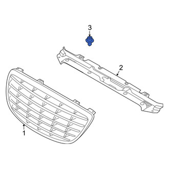 Kia OE - Grille Emblem Clip