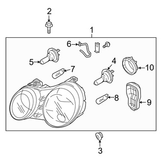 Kia OE - Front Lamps - Headlamp Components