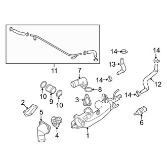 Kia OE - Cooling - Radiator & Components (Thermostat Housing Components)