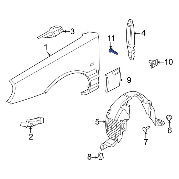 Fender Molding Screw