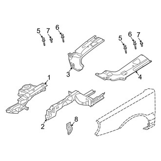 Kia OE - Fender - Structural Components & Rails