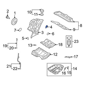 Kia OE - Right Engine Timing Cover Gasket