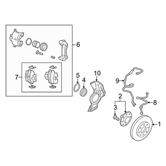 Kia OE - Front Suspension - Brake Components