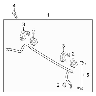 Kia OE - Front Suspension - Stabilizer Bar & Components