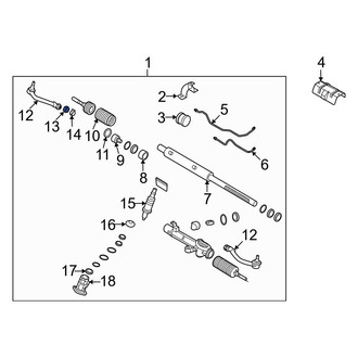 Kia OE - Outer Steering Tie Rod Nut