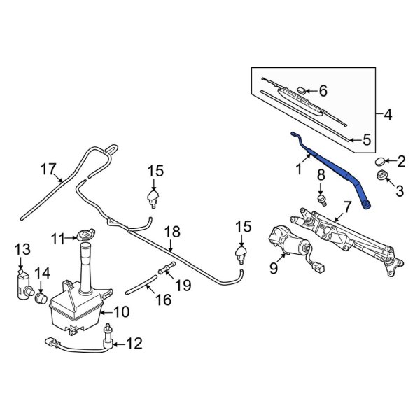 Windshield Wiper Arm