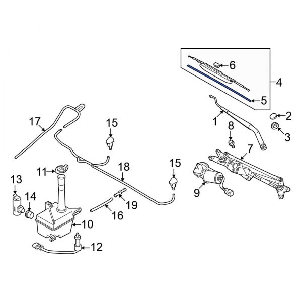 Windshield Wiper Blade Refill