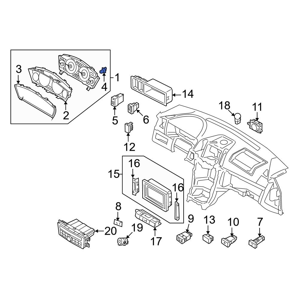 Kia OE 9436926020 - Instrument Panel Light Bulb