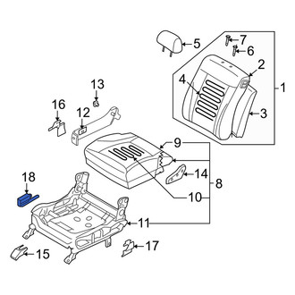 Kia OE - Front Left Seat Track Position Sensor