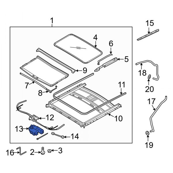 Sunroof Motor