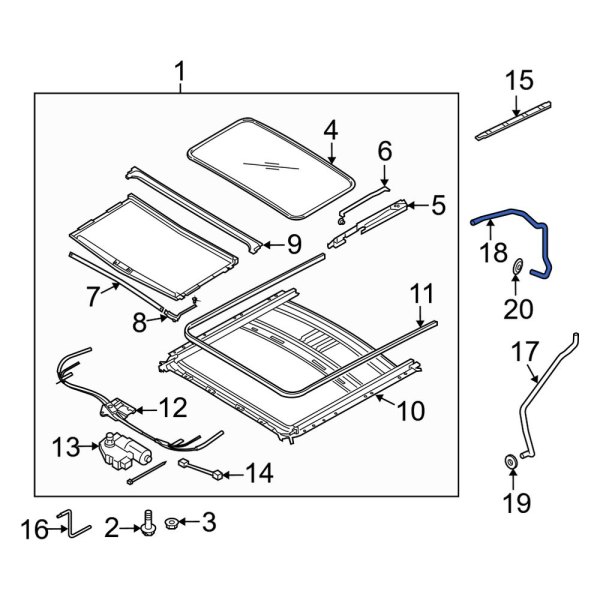 Sunroof Drain Hose