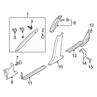 Kia OE - Body A-Pillar Trim Panel Screw