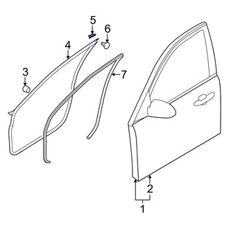 Kia OE - Front Door Seal Clip