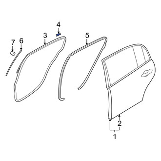 Kia OE - Rear Door Seal Clip