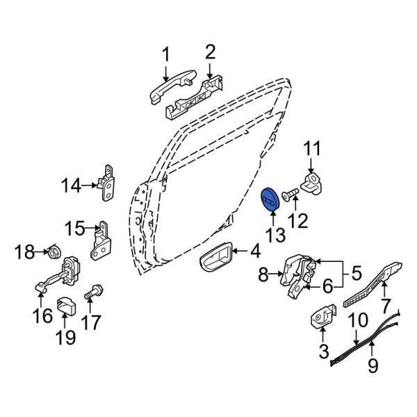 Door Lock Striker Cover