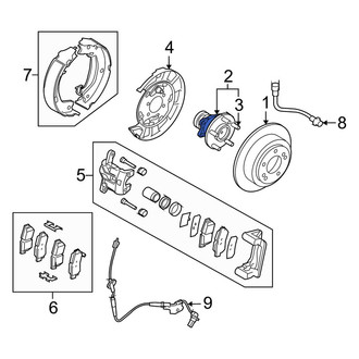 Kia OE - Rear Wheel Bearing and Hub Assembly