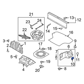 Kia OE - Rear Left Trunk Trim Panel Insert