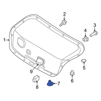 Kia OE - Deck Lid Trim Clip