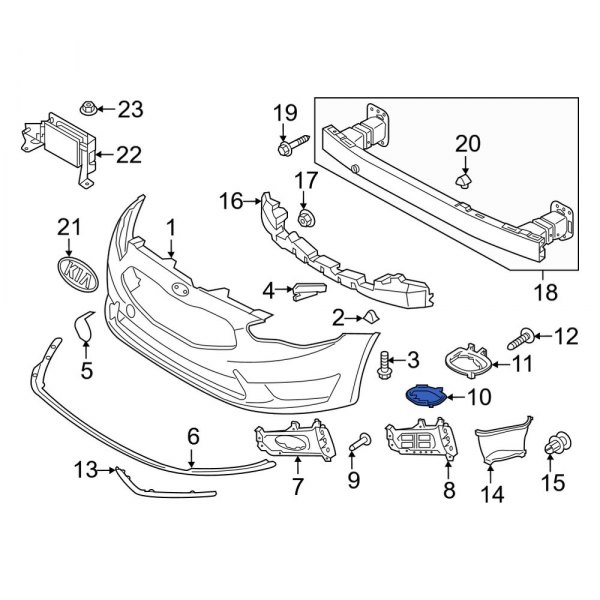 Bumper Cover Spacer Panel