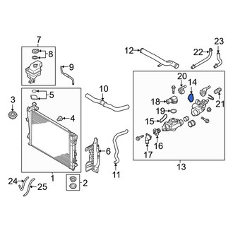 Kia OE - Right Engine Coolant Thermostat Housing Gasket