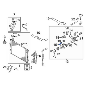 Kia OE - Left Engine Coolant Thermostat Housing Gasket