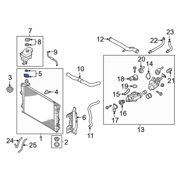 Kia OE 25330B1000 Radiator Cap