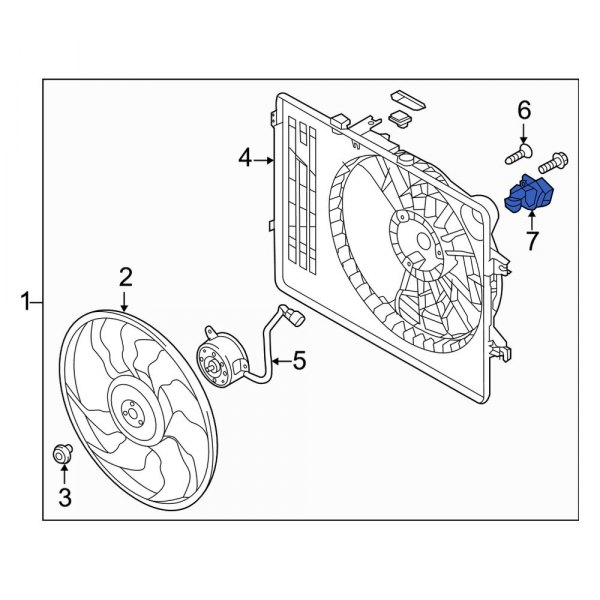Kia OE 25385F6100 Front Engine Cooling Fan Resistor
