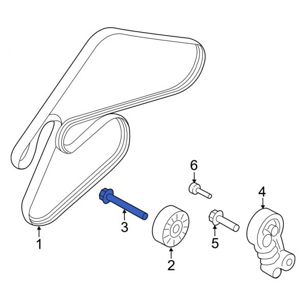 Accessory Drive Belt Idler Pulley Bolt