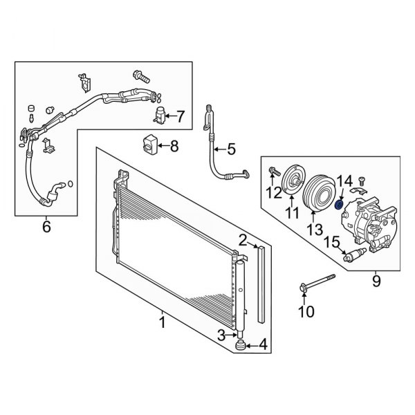 A/C Compressor Clutch Pulley Seal