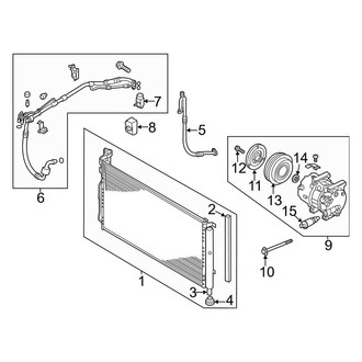 Kia OE - Air Conditioner & Heater - Condenser, Compressor & Lines