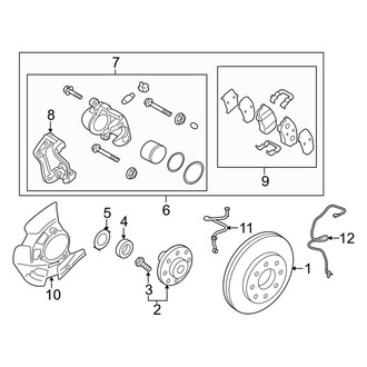 Kia OE - Front Suspension - Brake Components