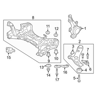 Kia OE - Front Suspension - Suspension Components (Limited / Premium / Technology)